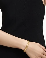 Modern Renaissance Bangle Bracelet in 18K Yellow Gold with Diamonds, 8mm