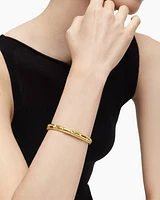 Modern Renaissance Bangle Bracelet in 18K Yellow Gold with Diamonds, 8mm