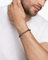 Memento Mori Skull Bead Bracelet Sterling Silver, 6mm