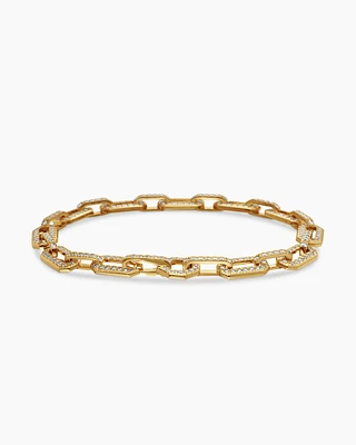 Pavé Chain Bracelet in 18K Gold with Diamonds