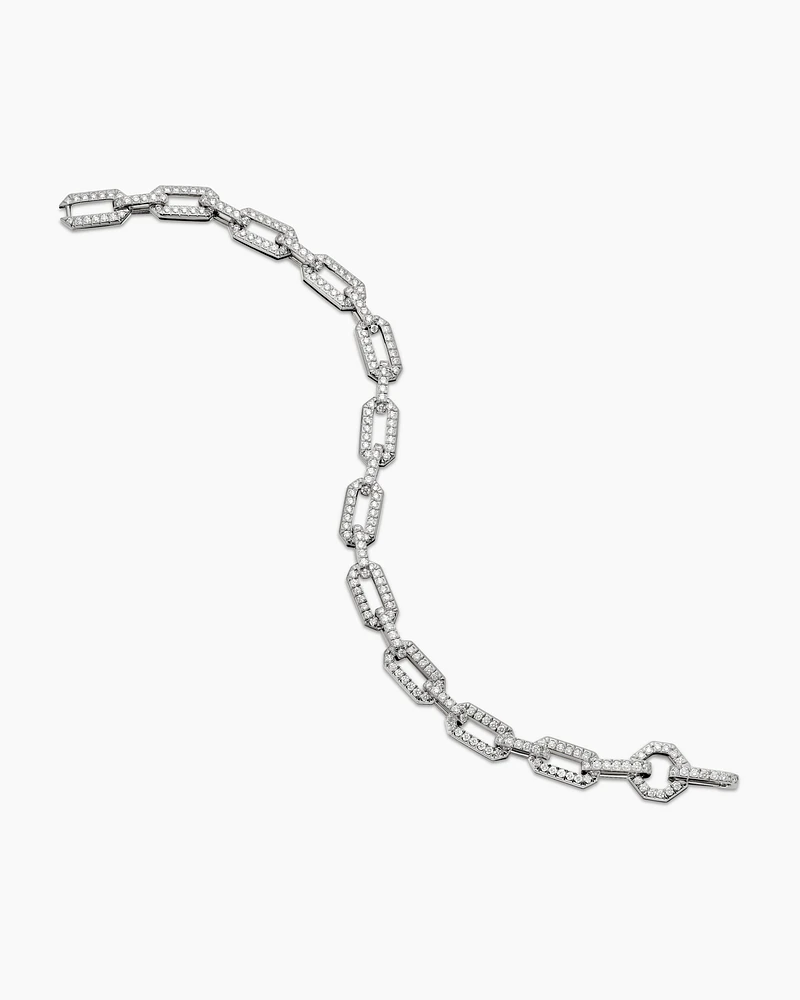 Pavé Chain Bracelet in 18K Gold with Diamonds