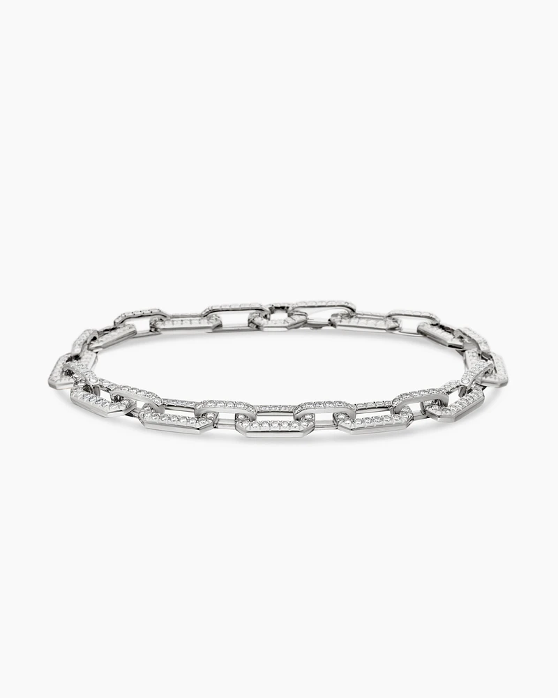 Pavé Chain Bracelet in 18K Gold with Diamonds