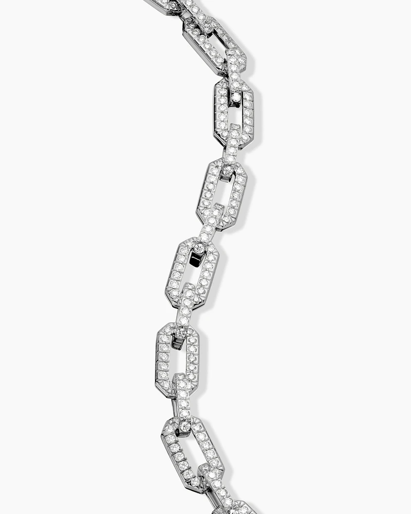 Pavé Chain Bracelet in 18K Gold with Diamonds