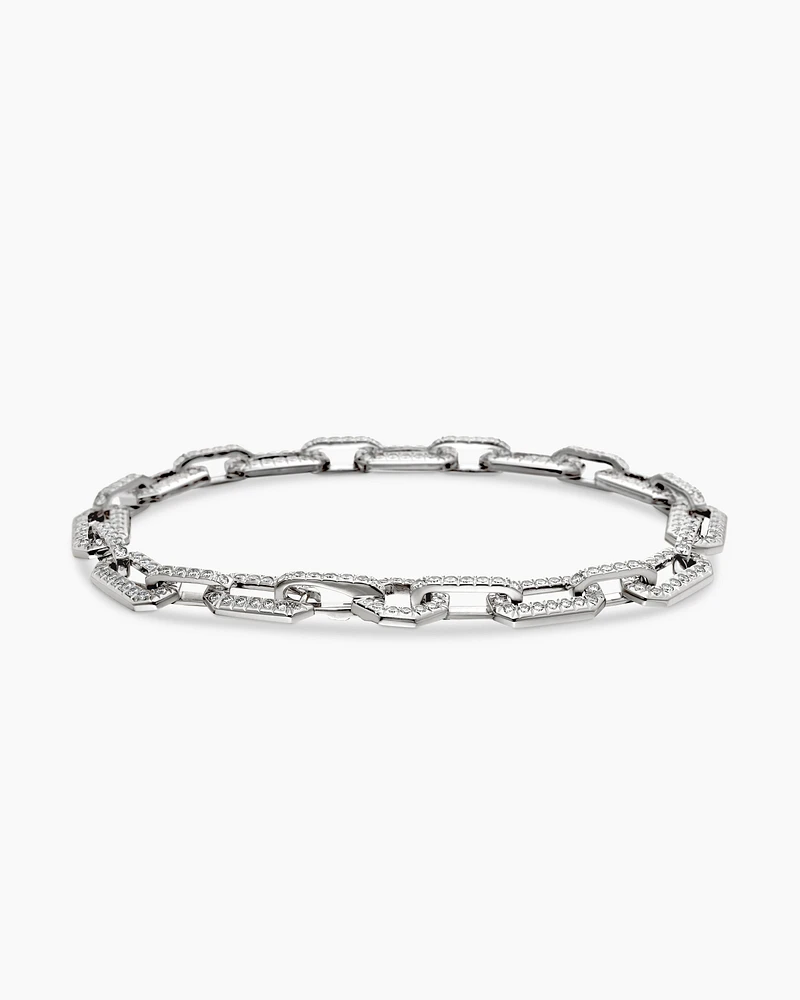 Pavé Chain Bracelet in 18K Gold with Diamonds