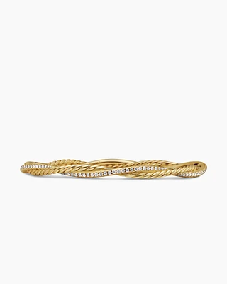Petite Infinity Bracelet 18K Yellow Gold with Diamonds
