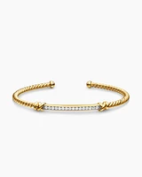 Petite Helena Two Station Wrap Bracelet 18K Yellow Gold with Diamonds
