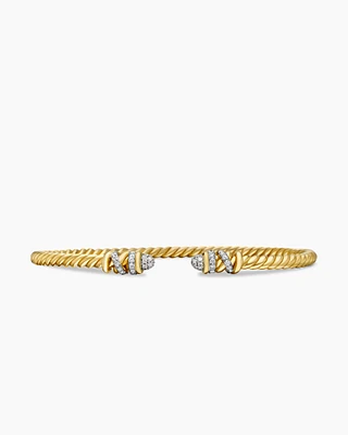 Petite Helena Bracelet 18K Yellow Gold with Diamonds, 3mm