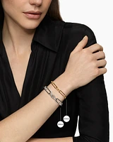 Lexington Chain Bracelet in 18K Yellow Gold with Full Pavé Diamonds, 6.5mm