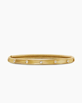 Modern Renaissance Bracelet 18K Yellow Gold with Diamonds, 4.5mm