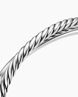 Crossover Two Row Cuff Bracelet Sterling Silver, 10.7mm