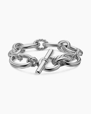 DY Mercer® Chain Bracelet in Sterling Silver with Diamonds, 25mm