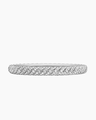 Cablespira Bracelet 18K White Gold with Diamonds