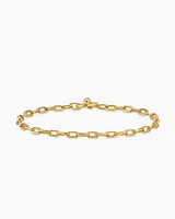 DY Madison® Pavé Toggle Chain Bracelet 18K Yellow Gold with Diamonds, 3mm