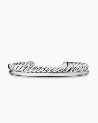 DY Mercer® Two Row Cuff Bracelet Sterling Silver, 8mm