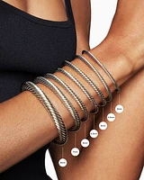 Cable Flex X Station Bracelet Sterling Silver with Diamonds, 4mm