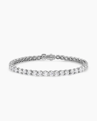 Tennis Bracelet 18K White Gold with Diamonds, 4mm