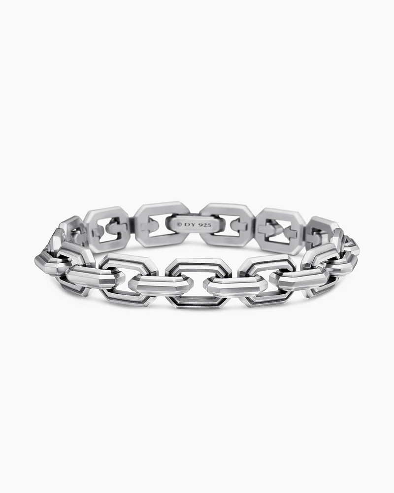 Deco Link Bracelet Sterling Silver, 11mm