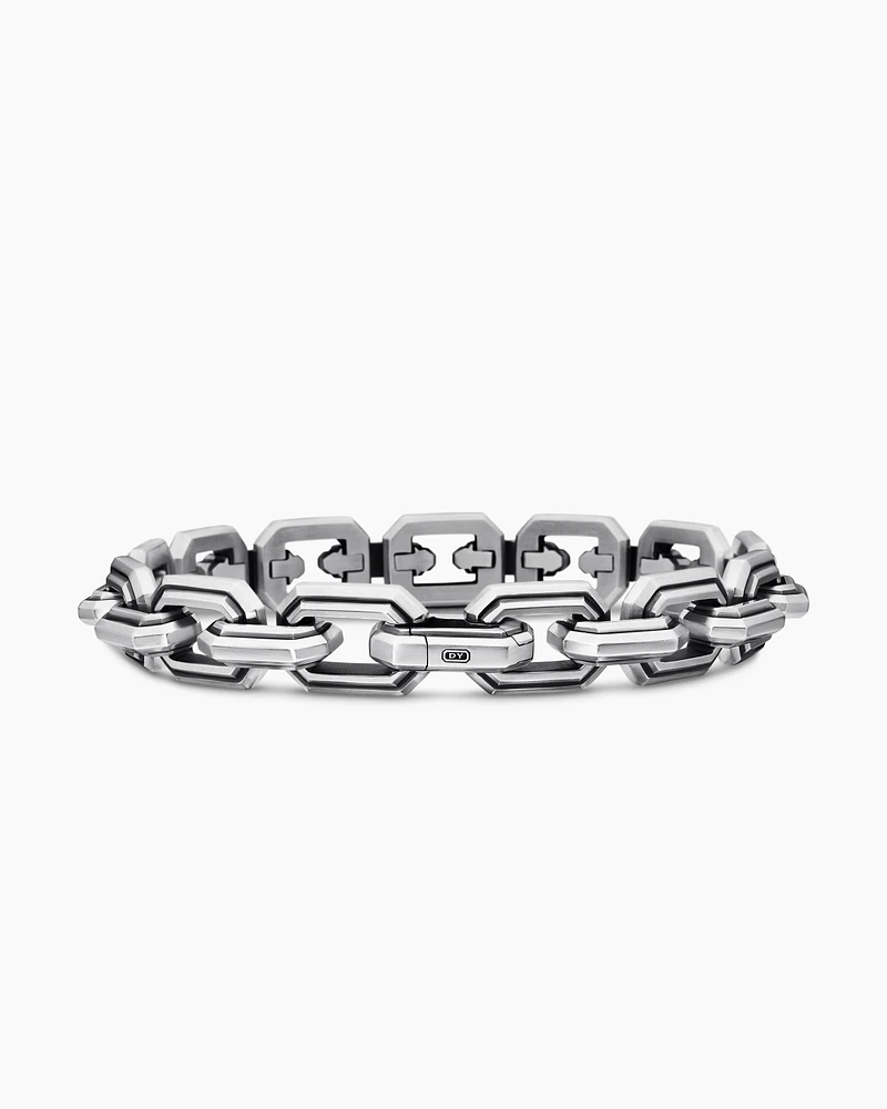 Deco Link Bracelet Sterling Silver, 11mm