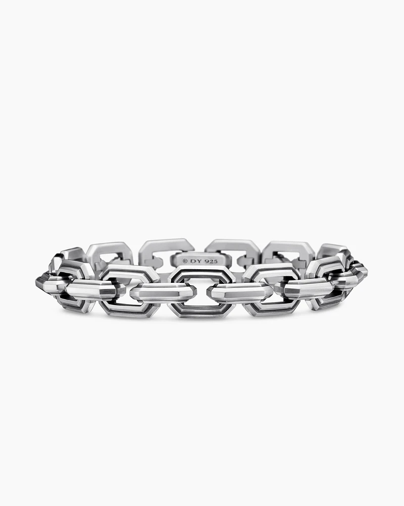 Deco Link Bracelet Sterling Silver, 11mm