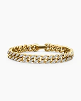 Stax Chain Bracelet in 18K Yellow Gold with Diamonds, 5mm