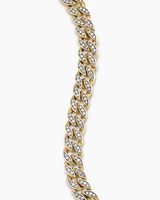 Stax Chain Bracelet in 18K Yellow Gold with Diamonds, 5mm