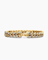 Stax Chain Bracelet in 18K Yellow Gold with Diamonds, 5mm
