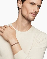 Stax Chain Link Bracelet 18K Rose Gold with Diamonds, 4mm