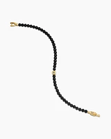 Spiritual Beads Evil Eye Bracelet with 18K Yellow Gold, 4mm