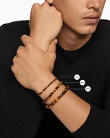 Spiritual Beads Evil Eye Bracelet with 18K Yellow Gold, 4mm