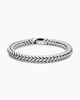 Chevron Bead Bracelet Sterling Silver