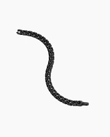 Curb Chain Angular Link Bracelet in Black Titanium