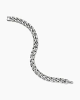 Curb Chain Angular Link Bracelet Sterling Silver, 8.7mm