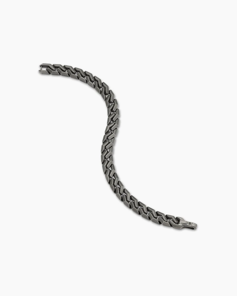 Curb Chain Angular Link Bracelet in Titanium