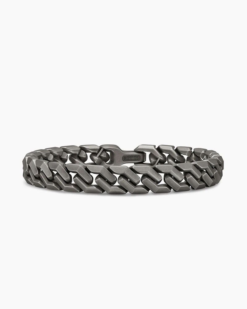 Curb Chain Angular Link Bracelet in Titanium