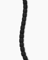 Spiritual Beads Cushion Bracelet Sterling Silver with Black Onyx ,4mm