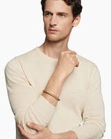 Cable Cuff Bracelet in 18K Rose Gold, 7mm