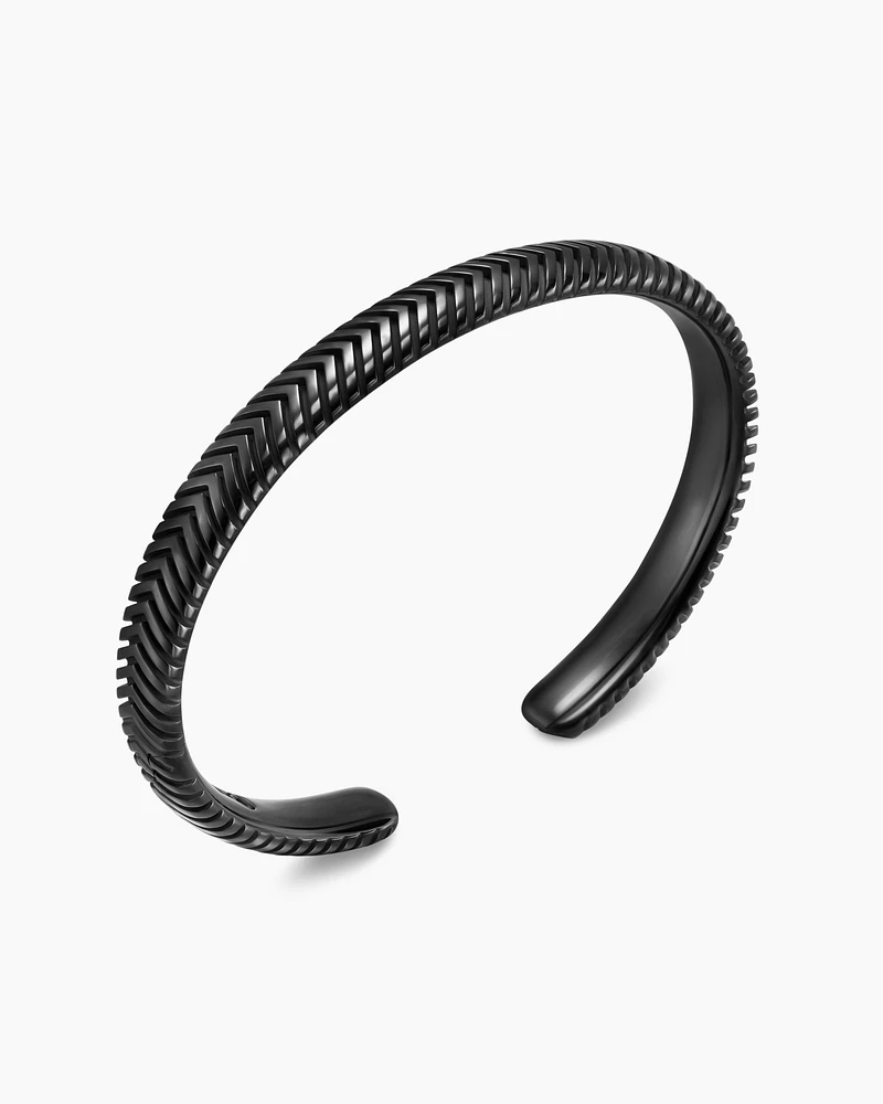 Chevron Cuff Bracelet in Titanium