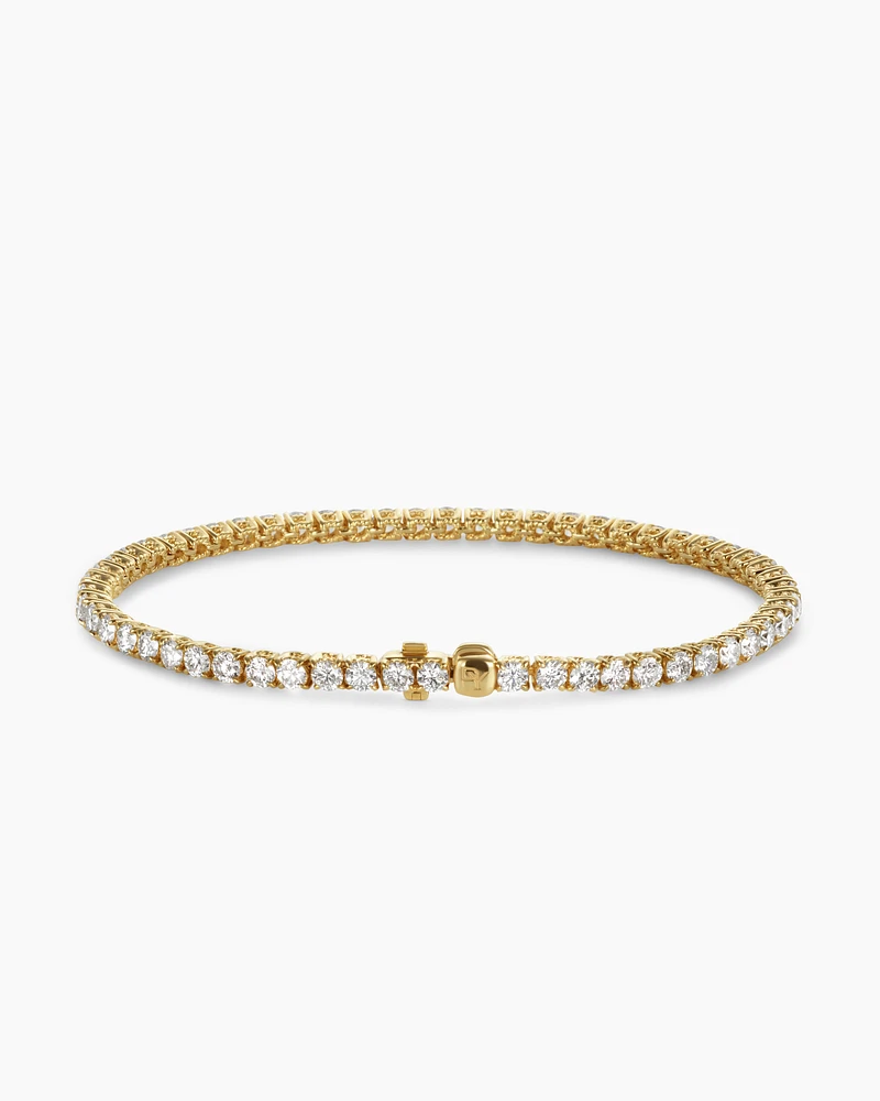 Helena Bracelet 18K Yellow Gold with Diamonds, 4mm