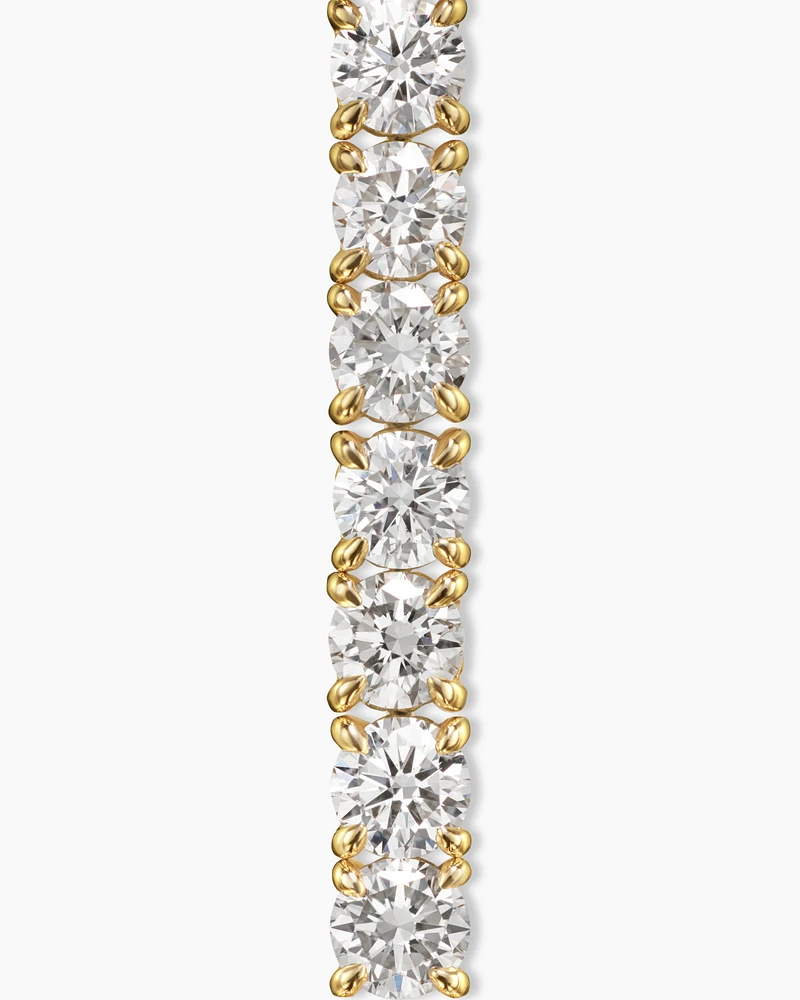Helena Bracelet 18K Yellow Gold with Diamonds, 4mm