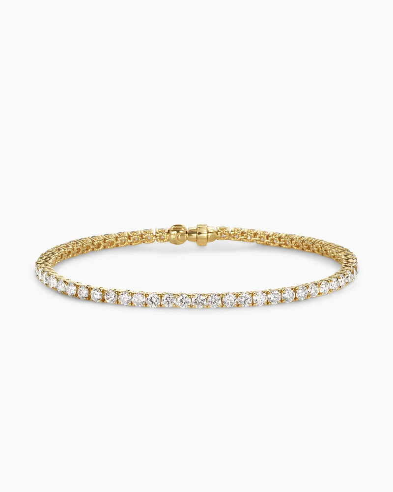 Helena Bracelet 18K Yellow Gold with Diamonds, 4mm