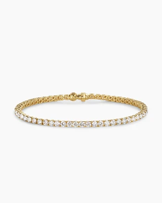 Helena Bracelet 18K Yellow Gold with Diamonds, 4mm