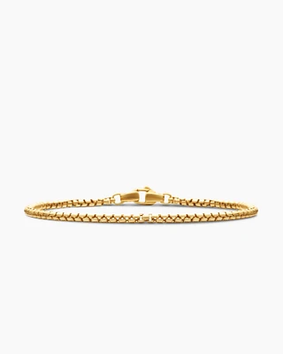 Box Chain Bracelet 18K Yellow Gold