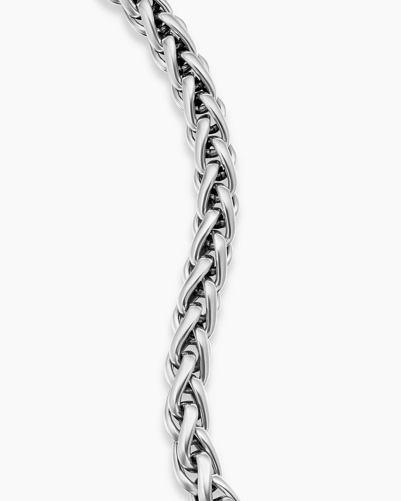 Wheat Chain Bracelet Sterling Silver, 6mm