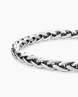 Wheat Chain Bracelet Sterling Silver, 6mm