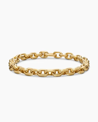 Deco Chain Link Bracelet 18K Yellow Gold, 8.5mm
