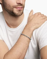 Deco Chain Link Bracelet Sterling Silver, 6.5mm
