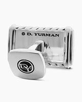 Chevron Cufflinks in Sterling Silver, 22.8mm