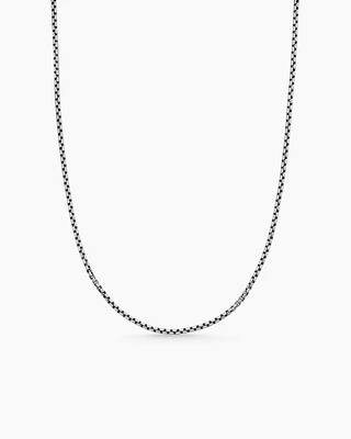 Box Chain Necklace Sterling Silver