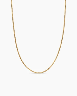 Box Chain Necklace 18K Yellow Gold