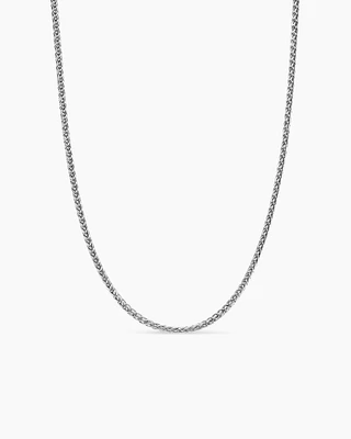 Wheat Chain Necklace Sterling Silver